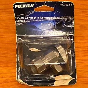 Peerless Push Connect x Compression Angle PRL302X D | 223942 | 1/2 Nom Push Conn